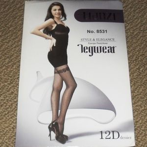 Tianzi Designer Pantyhose Black #8531